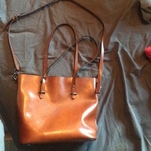Leather handbag